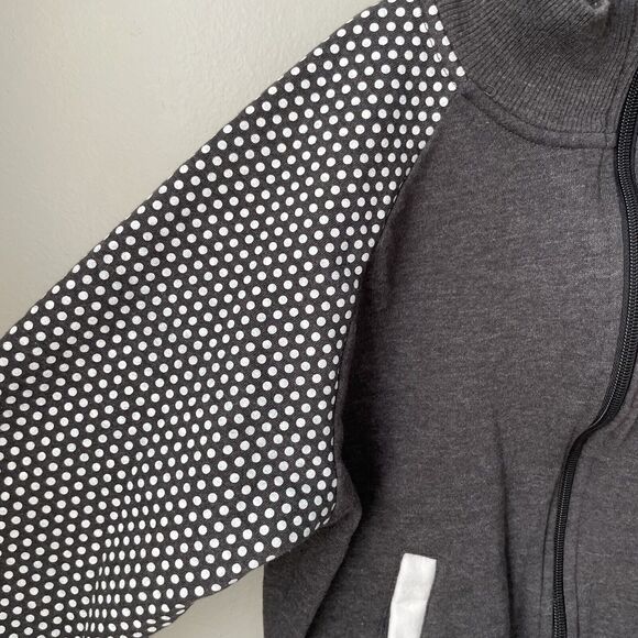 disney parks authentic Womens Full Zip Gray Sweat Jacket Size XS 17in Pit To Pit - Picture 3 of 6